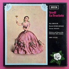 Verdi - La Traviata - Lorin Maazel - Double LP Boxset - Decca Stereo Set 401-2