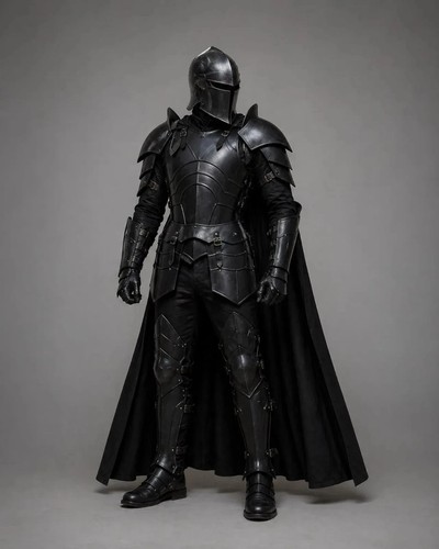 Black knight armor set with - knight,