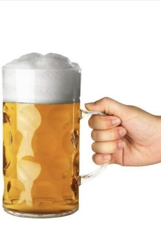 Plastic beer stein lined at - plastic,