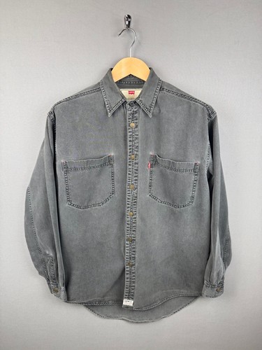 Levi red tab denim shirt - red,
