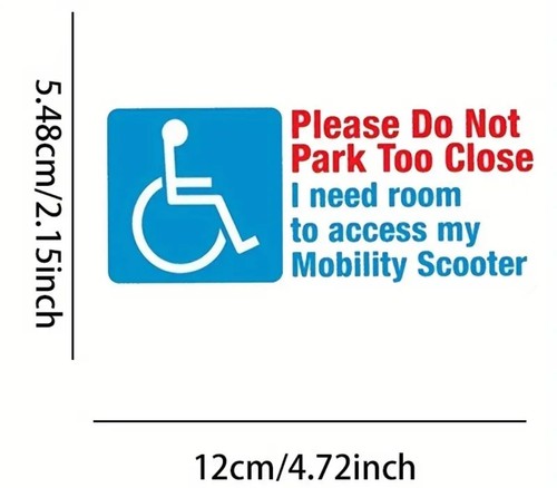 Wheelchair accessible sticker - wheelchair,