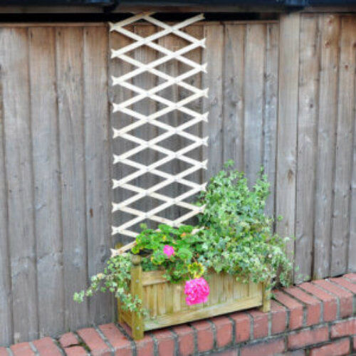Expanding natural wood trellis - expanding,