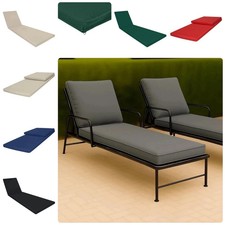 Waterproof Outdoor Recliner Cushion – Garden Sun Lounger Chair Pad Only