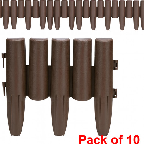 Pack brown plastic lawn - 10,