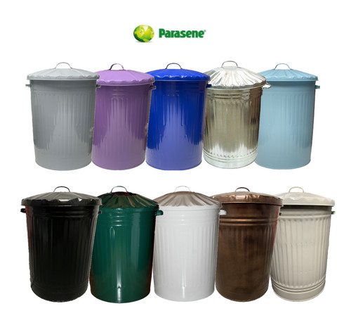 Large 90l metal dustbin - 90l,