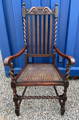 Antique oak armchair - antique,