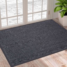 Large Heavy Duty Non Slip Rubber Back Front Door Mat Barrier Hallway Floor Rug