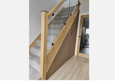 Square Newel Post Oak Square Stair Post 1500mm x 90mm x 90mm Select full or half