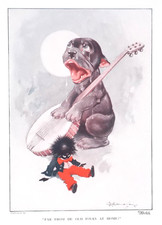 OLD ANTIQUE PRINT BONZO COMIC