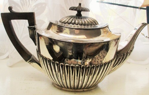 Teapot silver plate georgian - teapot,