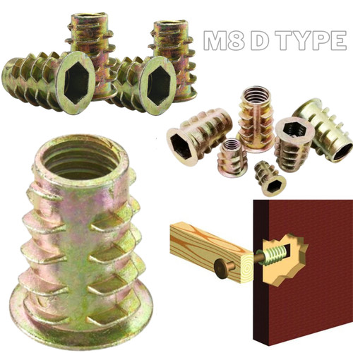 Threaded wood insert nuts - threaded,
