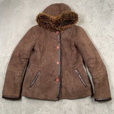 Aston Shearling Coat Womens M