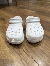 Ladies white Wedged Crocs