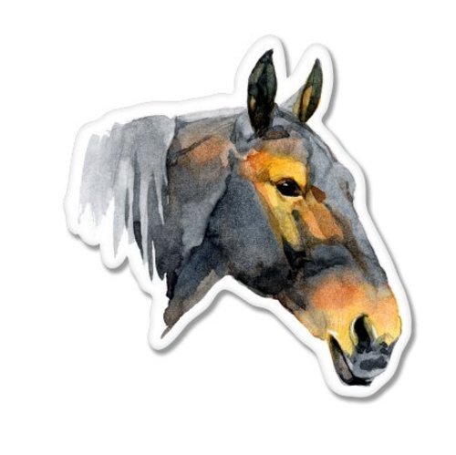 Car sticker horse - car, mustang