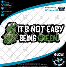 Kermit the Frog not easy being green Muppets Meme Car Van Sticker Vinyl Decal
