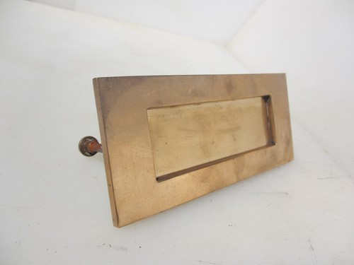 Vintage brass letterbox letter - vintage,
