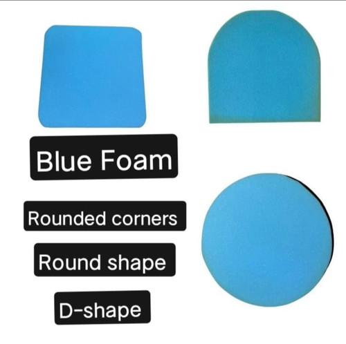 Blue foam chair seat - foam,