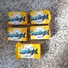 5 X Sunlight Bar Soap Original  For Laundry, Kitchen and Bathroom - 80g Each