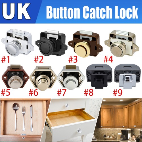 Push button catch - catch, lock
