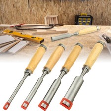 4PCS Wood Carving Gouge Chisel Set Half-Round Hand Tools for Woodworking