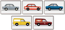 FRIDGE MAGNET - HILLMAN IMP COLLECTION - Large Acrylic, Classic, Car