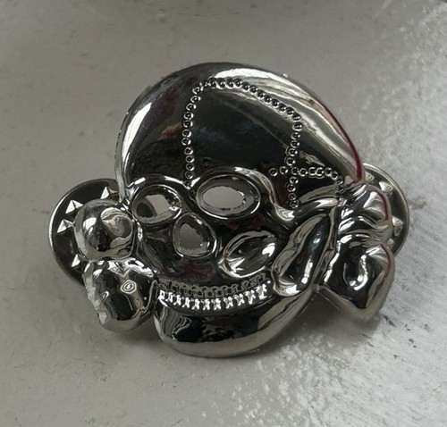 Skull and bones biker - biker, enamel