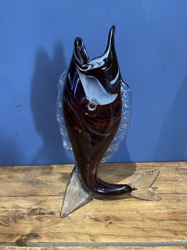 Vintage retro glass fish - vintage,