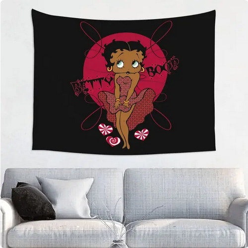 Cute cartoon girl - black, betty
