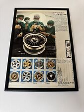 Framed Original 1982 Compomotive Alloy Wheels Magazine Advert Man Cave Wall Art