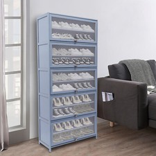 Shoe Rack 10 Layers 80cm Shoes Standing Cabinet Storage Organizer Dustproof USA