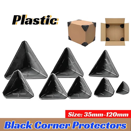 Black plastic corner - black,