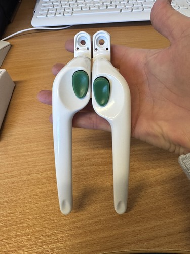 Pair white window handle - white,