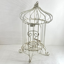 Large Vintage White Wrought