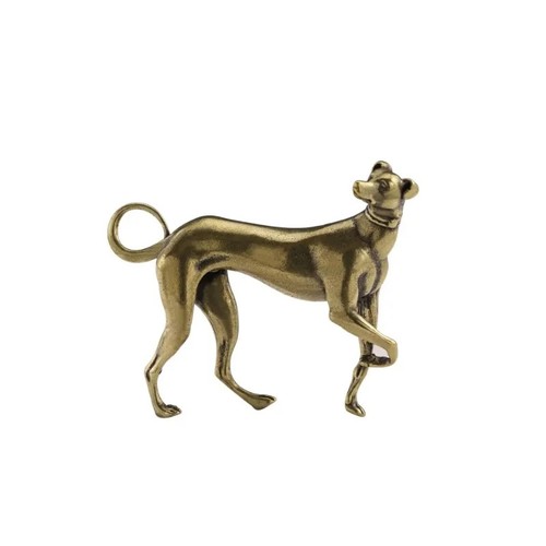 Brass greyhound dog - brass,