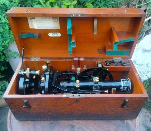 Antique theodolite j - by, a.j