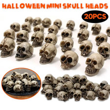 20pcs Mini Skulls Decor Skeleton Head Crafts Mini Skulls Set Garden Decor