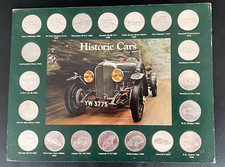 Shell Historic Cars Coin Collection Complete in Presentation Card Good Condition