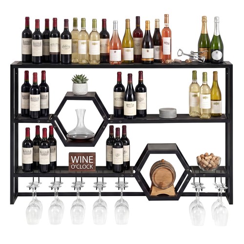 Wall mounted wine rack - wall, 47”
