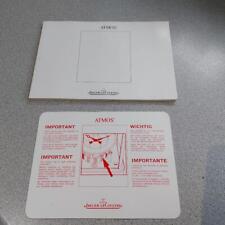 Atmos Jaeger LeCoultre Booklet and Atmos Card Atmos Clock Instruction Booklet
