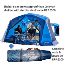 Berghaus Dome Shelter 3.5m event Gazebo complete walls and doors set RRP £600