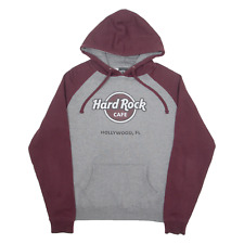 HARD ROCK CAFE Mens Maroon Hoodie M
