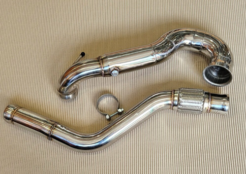 Stainless decat exhaust - 3.5",