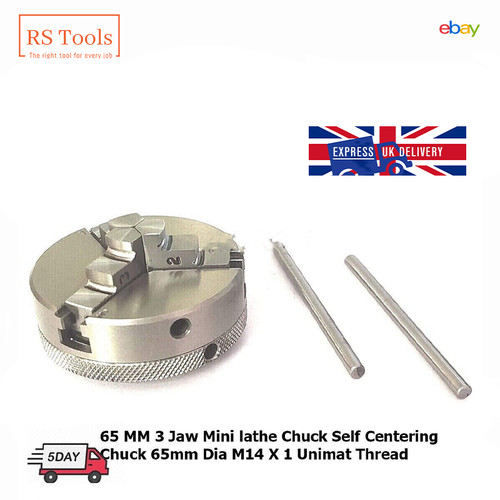 Mini lathe chuck 65mm jaw - mini, 3