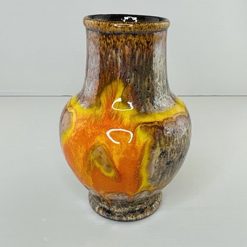 Vintage fat lava vase - vintage,