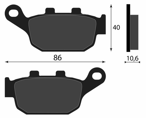 Rear brake pads - pads, my1