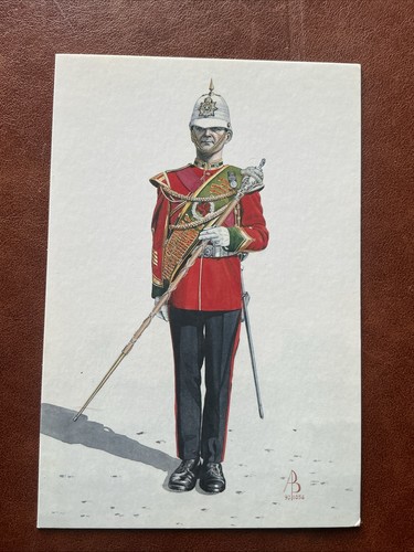 Vintage military postcard - vintage, drum