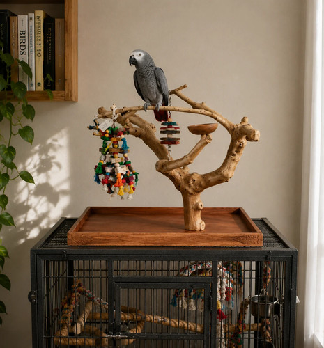 Natural java tree parrot play - natural,
