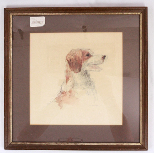 Vintage framed signed print - vintage, &