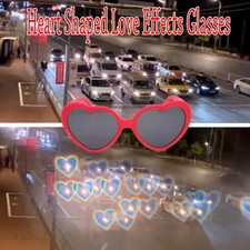 Special Effect Glasses Heart Diffraction Glasses Lights Become Love Image