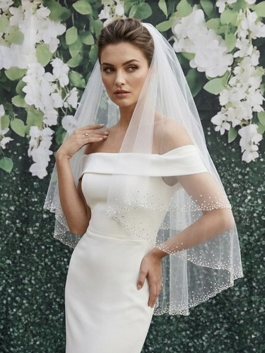 Veil bridal couture ivory - veil,